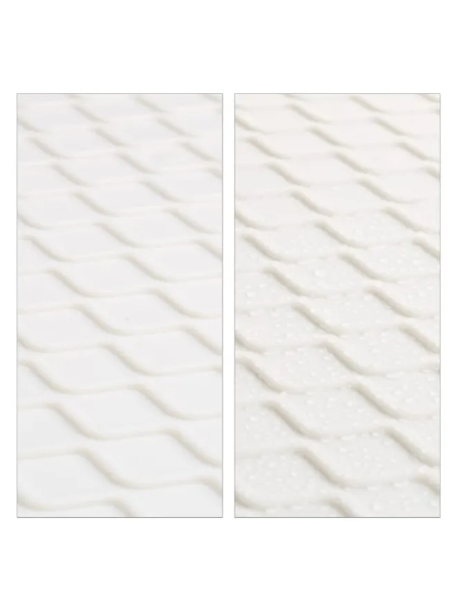 relaxdays Schuhpflege Und Mehr|Schuhpflege Und Mehr^3 x Schuhabtropfschale in Weiß - (B)60 x (H)3 x (T)40 cm