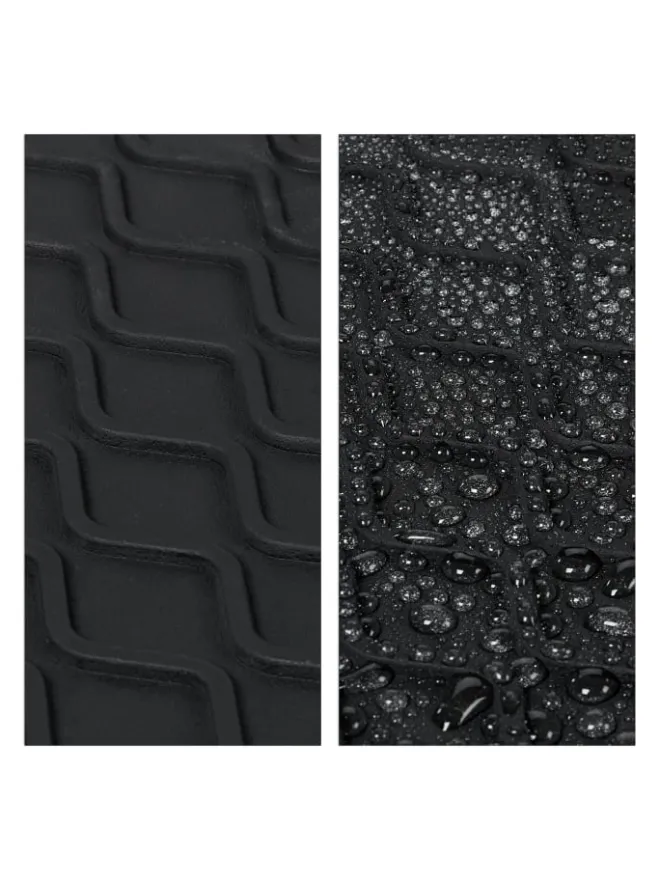 3 x Schuhabtropfschale in Schwarz - (B)60 x (H)3 x (T)40 cm>relaxdays Clearance