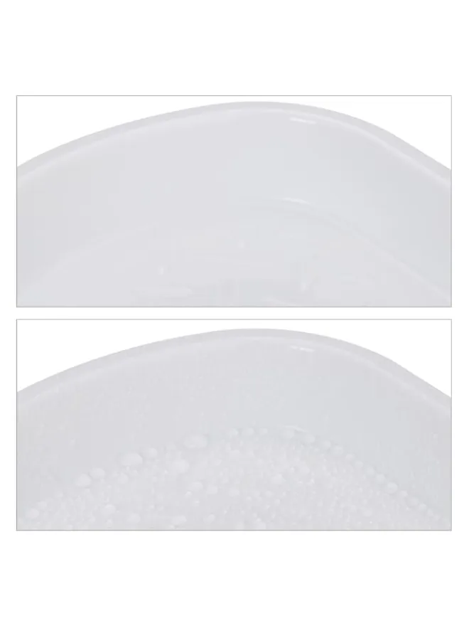 relaxdays Schuhpflege Und Mehr|Schuhpflege Und Mehr^3 x Schuhabtropfschale in Weiß - (B)48 x (H)3 x (T)34 cm