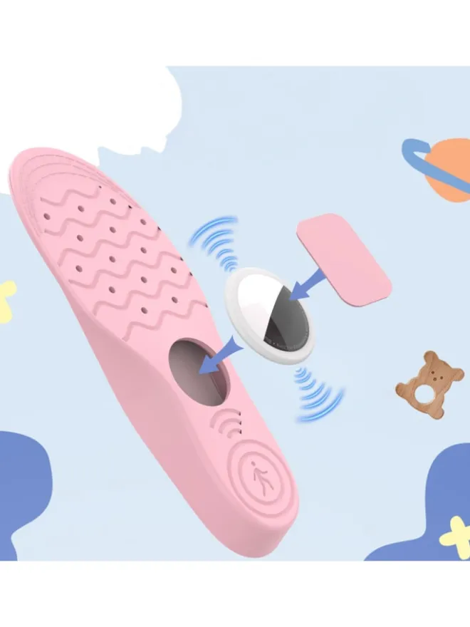 Wisam® Einlegesohlen^AirTag Schuheinlage Schutzhülle 155-170 mm Rosa