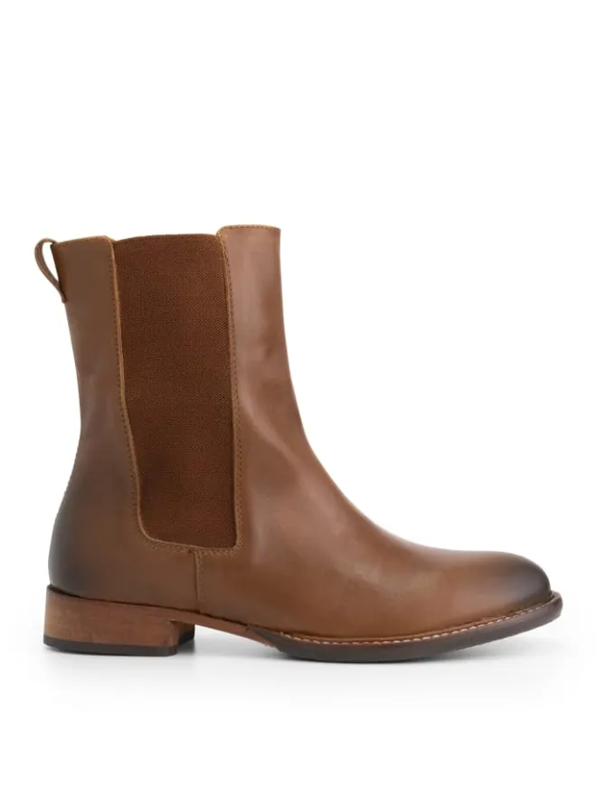 mysa Stiefeletten^Ambrozia Leather in Cognac