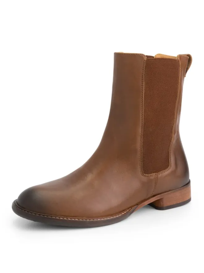mysa Stiefeletten^Ambrozia Leather in Cognac
