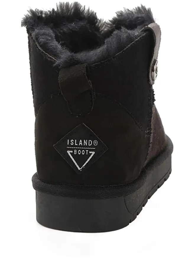 ISLAND BOOT Stiefeletten^Ankle-Boots "Ifza" in Schwarz