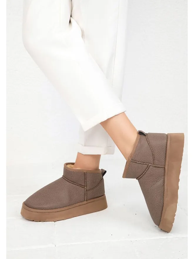 Ankle-Boots in Braun>trendyol Clearance