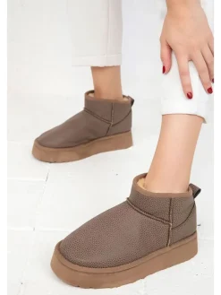 Ankle-Boots in Braun>trendyol Clearance