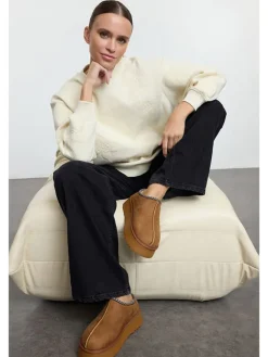 trendyol Stiefeletten^Ankle-Boots in Hellbraun