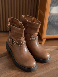 Sixth Sens Stiefeletten^Ankle-Boots in Hellbraun