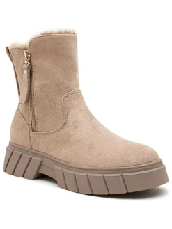 Foreverfolie Stiefeletten^Ankle-Boots in Khaki