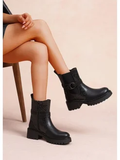 Ankle-Boots in Schwarz><noscript><img width=