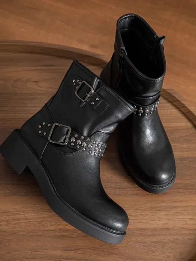 Ankle-Boots in Schwarz>Sixth Sens Outlet
