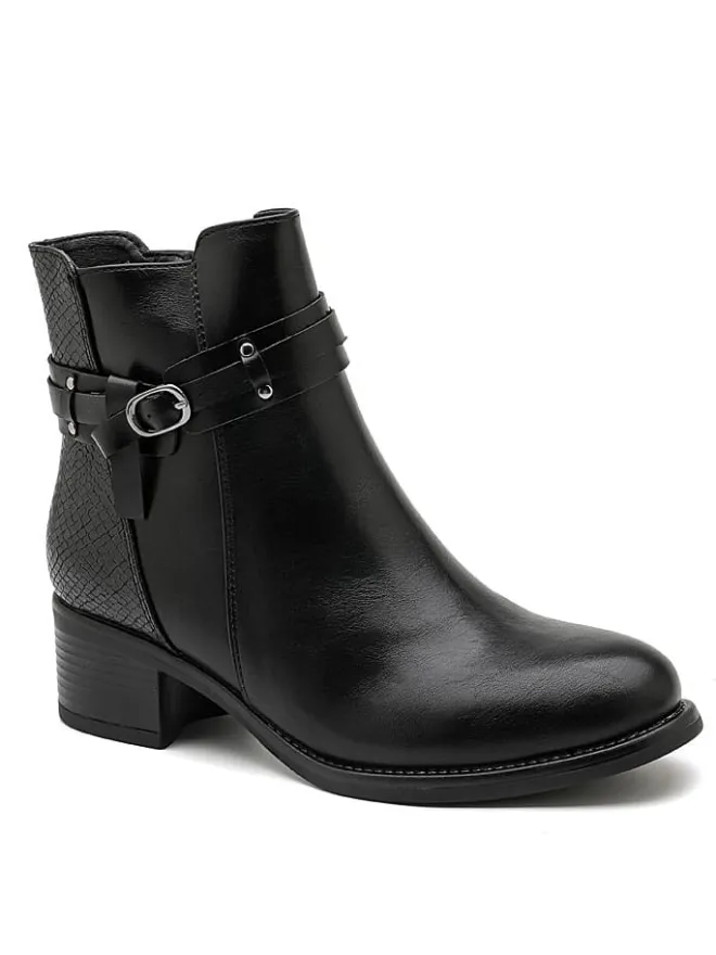Ankle-Boots in Schwarz>Sixth Sens Clearance