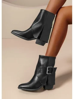 C'M Stiefeletten^Ankle-Boots in Schwarz