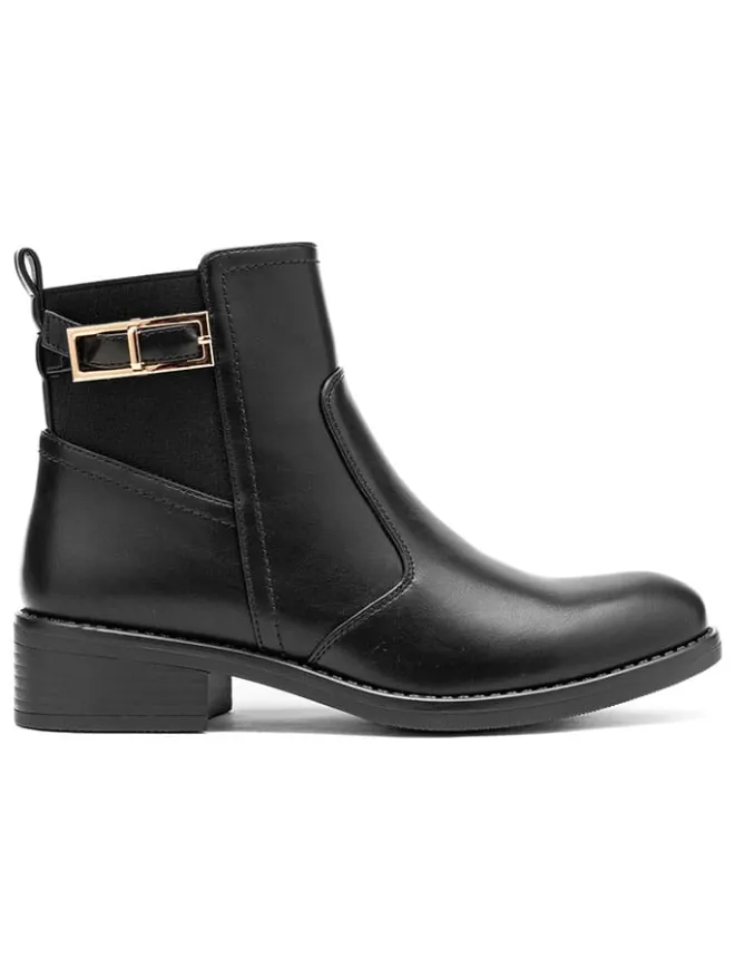 C'M Stiefeletten^Ankle-Boots in Schwarz