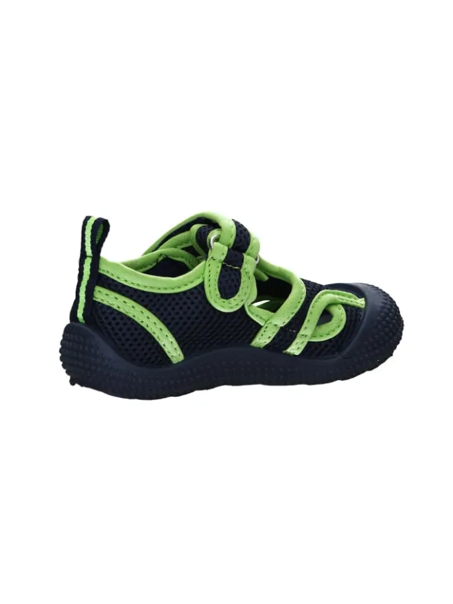 Aqua-Sandale in Marine/Grün>Playshoes New
