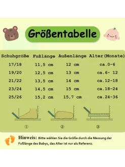 Baby Krabbelschuhe aus Leder, weiche Lauflernschuhe mit rutschfester Sohle><noscript><img width=