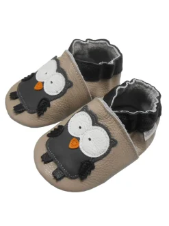 Bemesu Krabbelschuhe^Baby Krabbelschuhe aus Leder, weiche Lauflernschuhe mit rutschfester Sohle