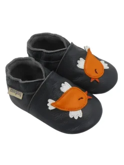 Baby Leder-Krabbelschuhe "Birdie" in Schwarz>Mepiq Sale
