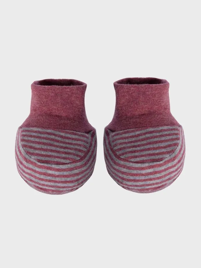 Baby Schuhe in Bordeaux Melange>OrganicEra Hot