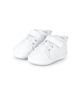 Sterntaler Krabbelschuhe^Baby Schuhe uni in weiß