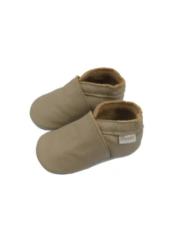Baby-Leder-Laufschuhe, komfortabel mit rutschfester Sohle - Khaki><noscript><img width=