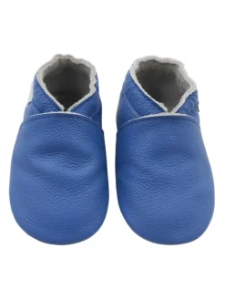 Basrakids Krabbelschuhe^Baby-Leder-Laufschuhe, komfortabel mit rutschfester Sohle - Blau