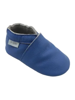 Basrakids Krabbelschuhe^Baby-Leder-Laufschuhe, komfortabel mit rutschfester Sohle - Blau