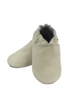 Baby-Leder-Laufschuhe, komfortabel mit rutschfester Sohle - Weiß>Bemesu Online
