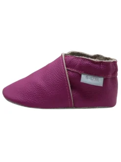 Baby-Leder-Laufschuhe, komfortabel mit rutschfester Sohle - Lila><noscript><img width=