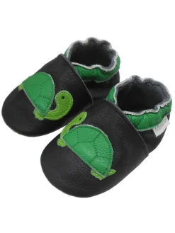 Baby-Leder-Laufschuhe, komfortabel mit rutschfester Sohle-Schildkrötenmuster>Bemesu Outlet