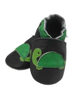 Baby-Leder-Laufschuhe, komfortabel mit rutschfester Sohle-Schildkrötenmuster><noscript><img width=