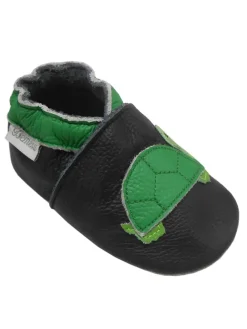 Baby-Leder-Laufschuhe, komfortabel mit rutschfester Sohle-Schildkrötenmuster><noscript><img width=