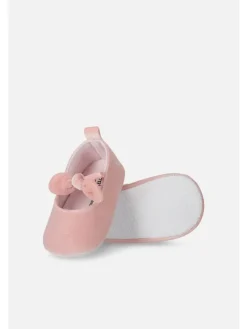 Coccodrillo Lauflernschuhe^Baby-Samt-Ballerinas in rosa