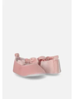 Coccodrillo Lauflernschuhe^Baby-Samt-Ballerinas in rosa