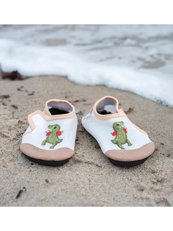 Filibabba Badeschuhe^Badeschuhe "Dino Beach" in Weiß