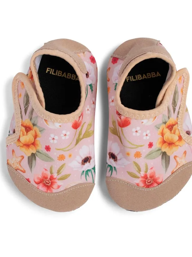 Badeschuhe "Ocean Blossom" in Rosa>Filibabba
