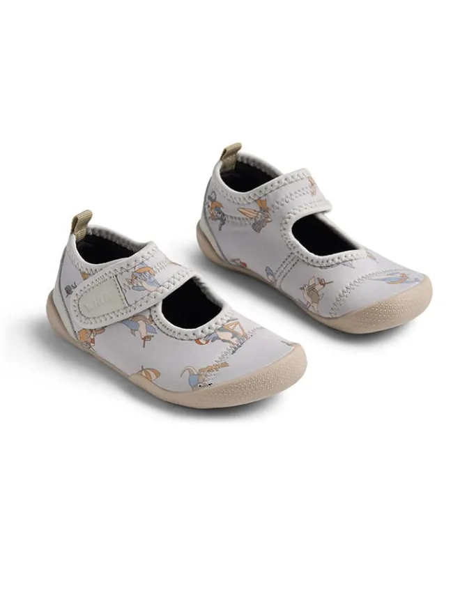 Wheat Badeschuhe|Badeschuhe^Badeschuhe "Wavey" in Hellgrau
