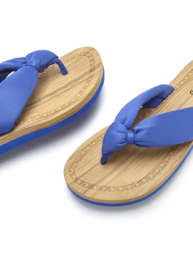 ELBSAND Sandalen·Zehensandalen^Badezehentrenner in blau