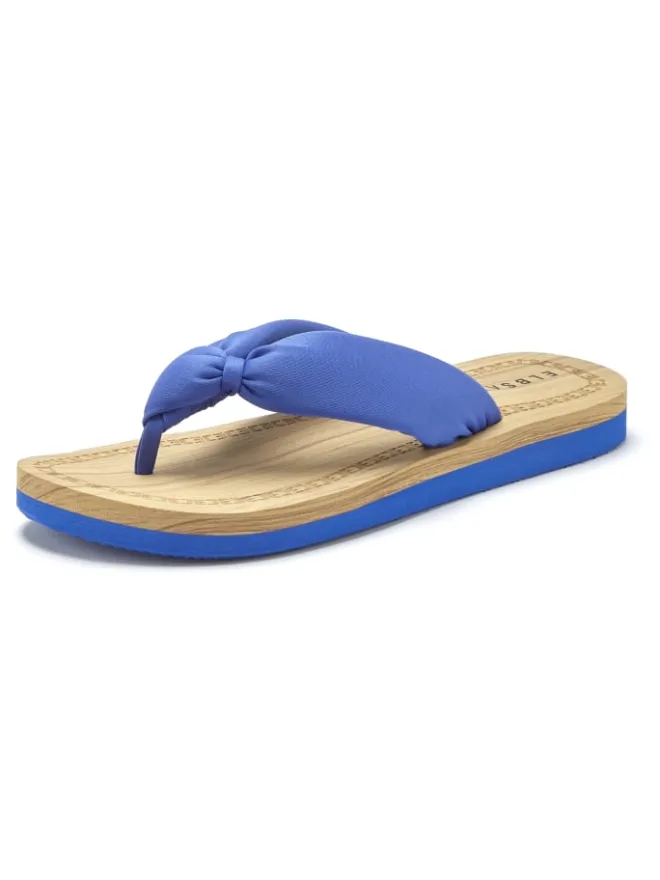 ELBSAND Sandalen·Zehensandalen^Badezehentrenner in blau
