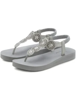 Venice Beach Sandalen·Zehensandalen^Badezehentrenner in grau
