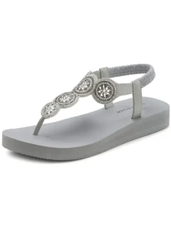 Venice Beach Sandalen·Zehensandalen^Badezehentrenner in grau
