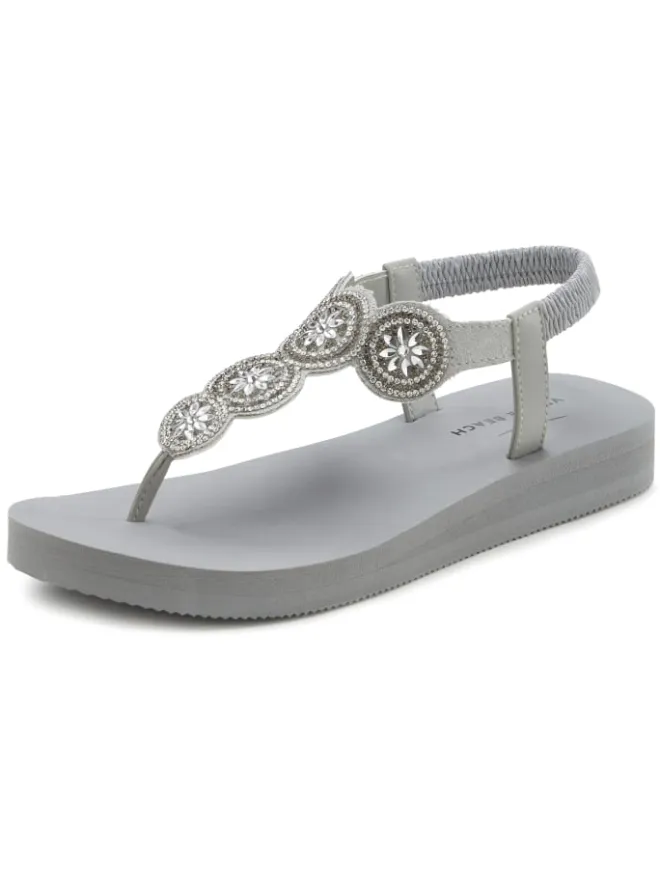 Venice Beach Sandalen·Zehensandalen^Badezehentrenner in grau