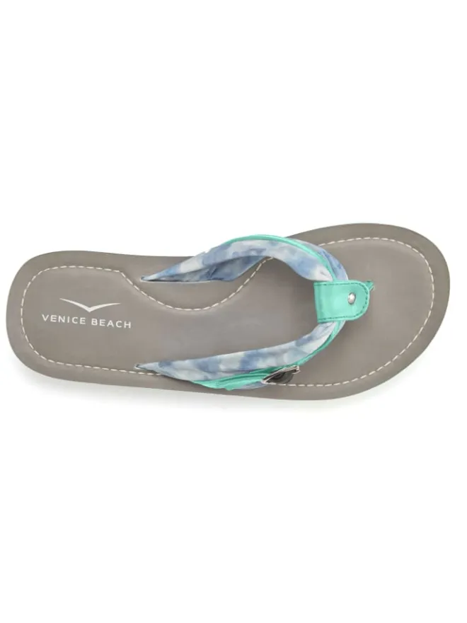 Venice Beach Sandalen·Zehensandalen^Badezehentrenner in türkis