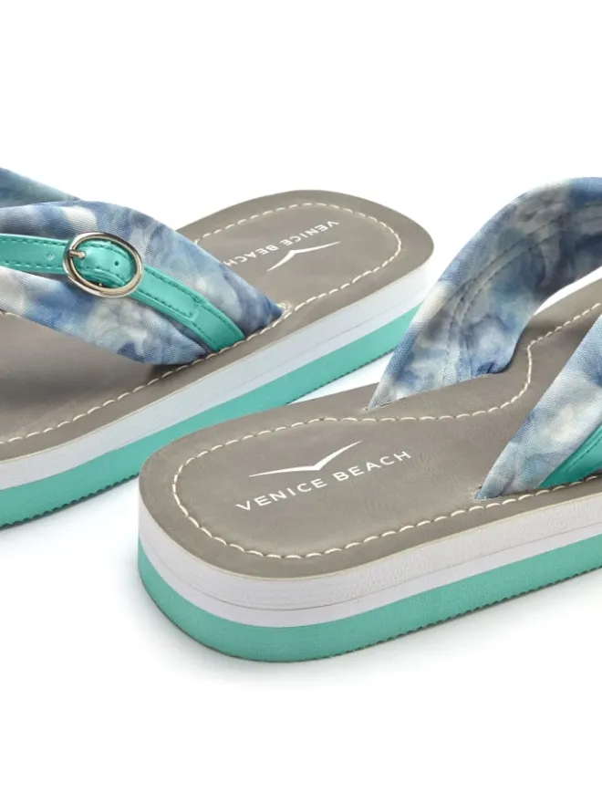 Venice Beach Sandalen·Zehensandalen^Badezehentrenner in türkis