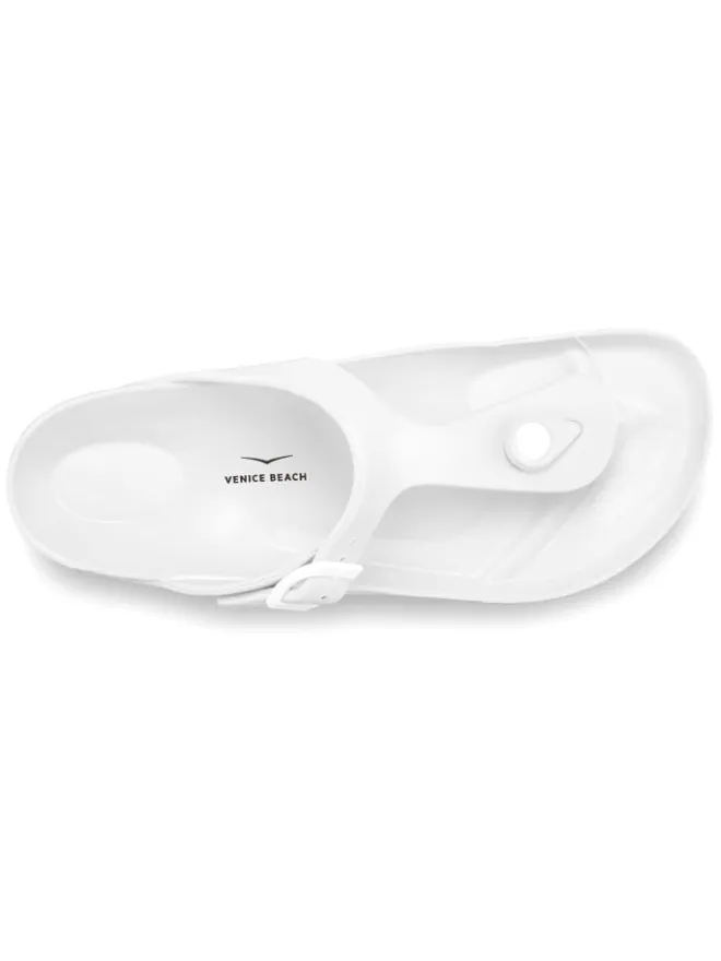 Venice Beach Sandalen·Zehensandalen^Badezehentrenner in weiß
