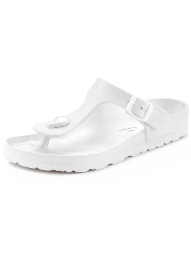 Venice Beach Sandalen·Zehensandalen^Badezehentrenner in weiß