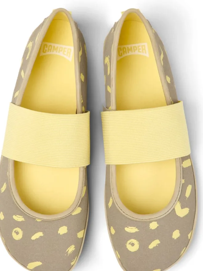 Ballerinas " Right Nina " in Beige / Gelb>Camper Hot