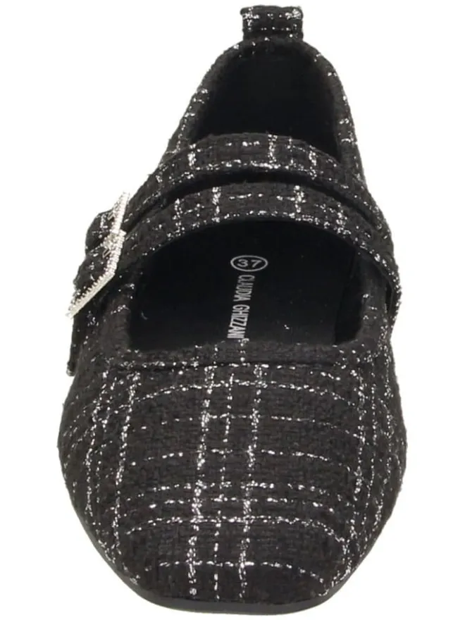 Claudia Ghizzani Ballerinas^Ballerinas in Schwarz/ Silber