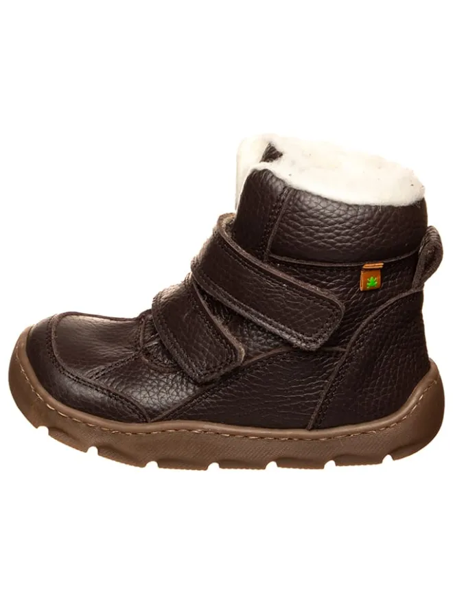 Barfuß Leder-Winterboots in Braun>El Naturalista Best