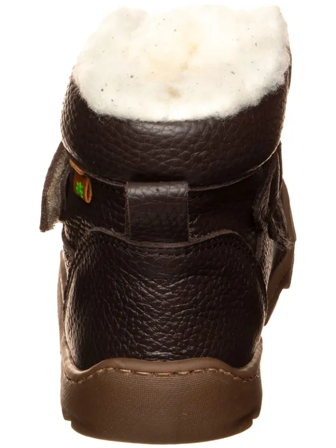 Barfuß Leder-Winterboots in Braun>El Naturalista Best