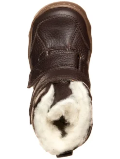 Barfuß Leder-Winterboots in Braun><noscript><img width=